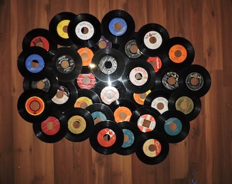 Lot of 10x 45 RPM 7&quot; Records For Crafting