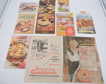 Vintage Kitchen Booklets Lot Of 10 Softcover Kochbücher/Werbekochbücher/Küchenbücher