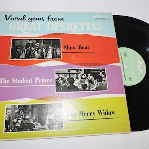 Vocal Gems from Great Operettas - Show Boat, Student Prince, The Merry Widow 12&quot; Album Record LP