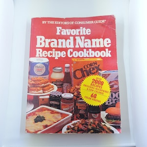 1981 Favorite Brand Name Recipe Cookbook Vintage Cook Book