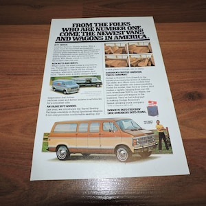 Authentic 1979 Dodge Sportsman Wagon / Vans Automotive Print Advertisement