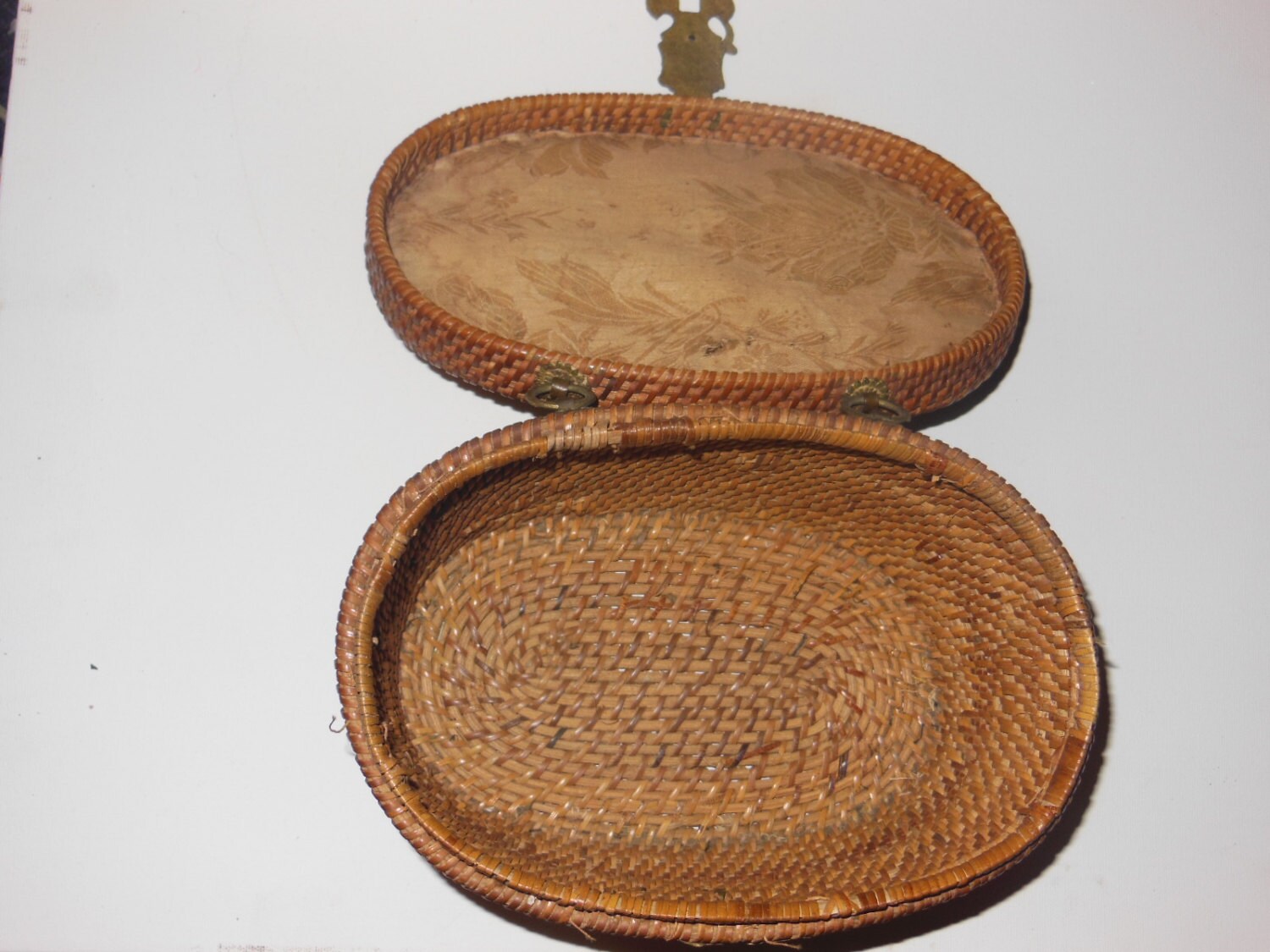 Antique Decorative Woven Basket - Etsy