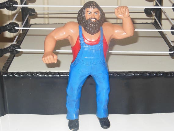 vintage rubber wrestling figures