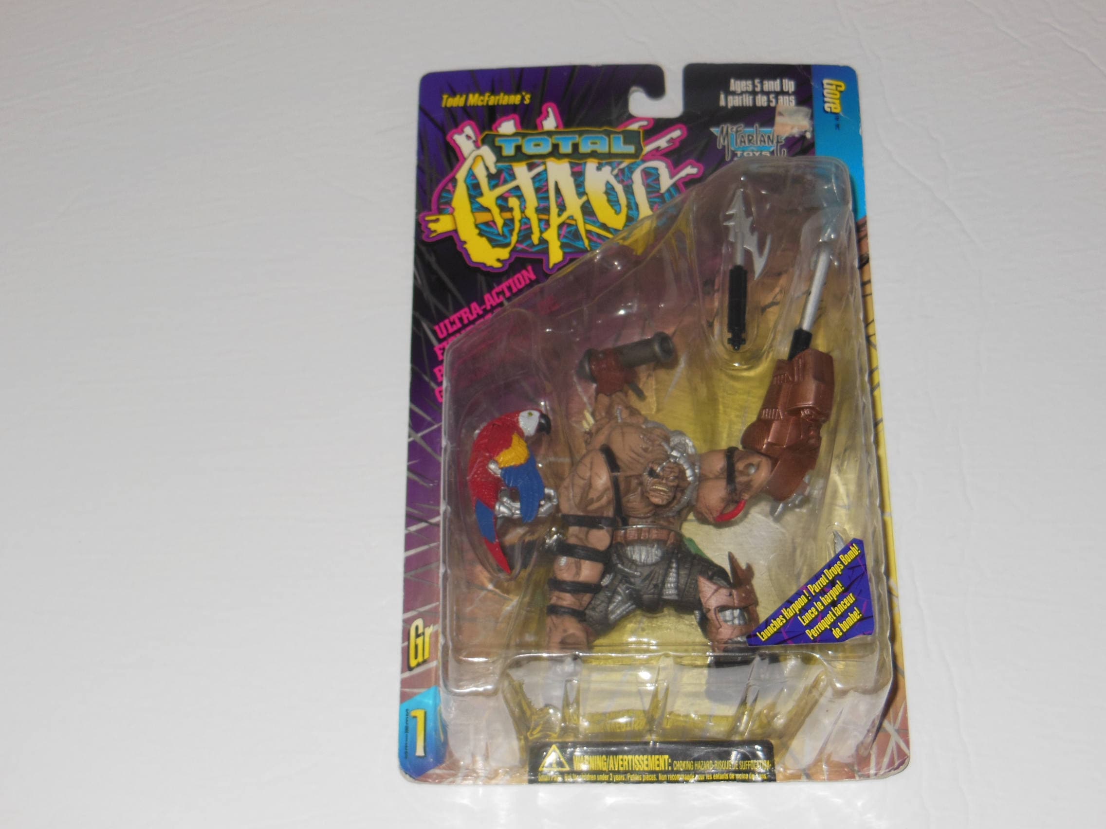 puppets of chaos Tru Dat オリジナル盤 送料込み 1996 Total Chaos Gore Vintage Action Figure With Accessories