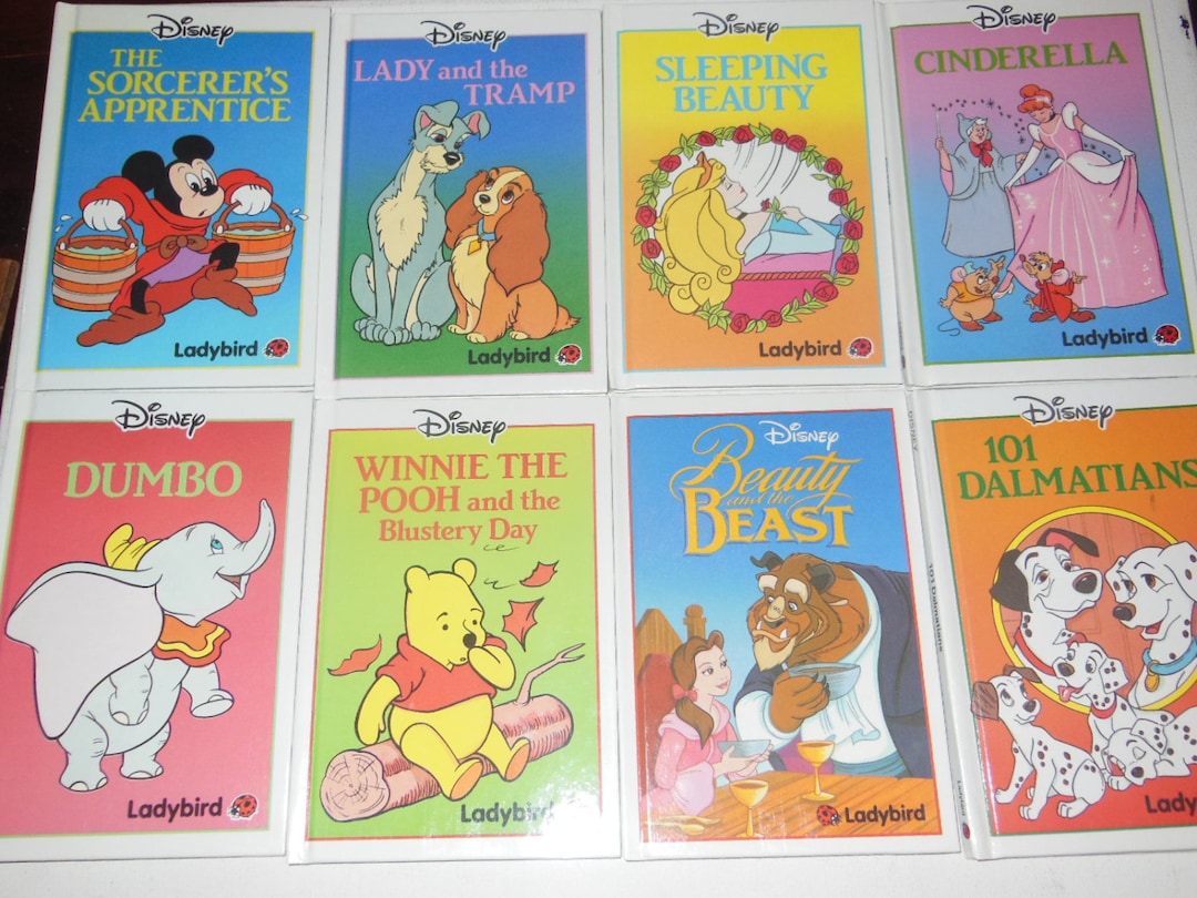 Set of Vintage Ladybird Hardcover Childrens Books Lot of 8 Disney
