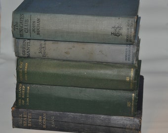 5 John Buchan Vintage Hardcover Bücher