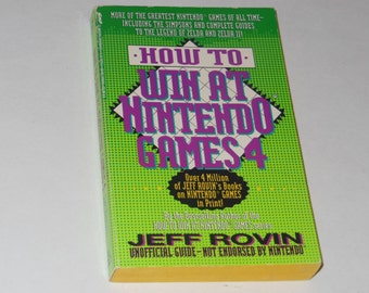 How To Win At Nintendo Games 4 Vintage Softcover Book