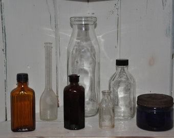 Bouteilles vintage Lot bouteille en verre