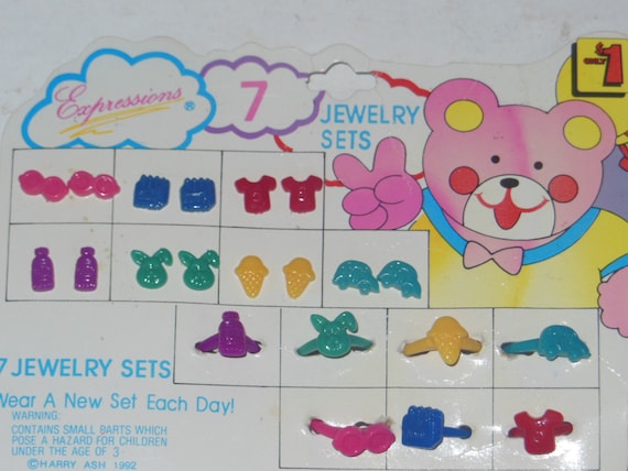Vintage Fun Child's Expressions 7 Jewelry Sets in… - image 2