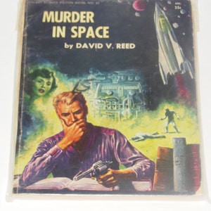 Murder In Space by David V. Reed Science Fiction Galaxy Novel #23 1950s Sci-Fi / Fantasy Book