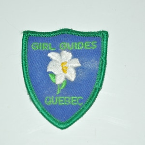 Vintage Girl Guides Quebec Patch Badge