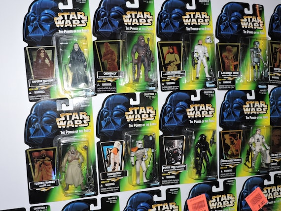 Lot of 16 Star Wars 1990s Power of the Force Kenner Action Figures