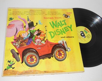 12&quot; Songs From WALT DISNEY And Others Happy Time Records Lp HT1004