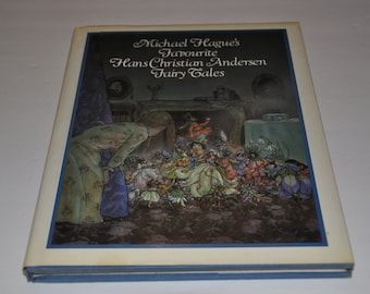 Cuentos de hadas favoritos de Hans Christian Andersen de Michael Hague. Libro de cuentos infantiles vintage de tapa dura con sobrecubierta.