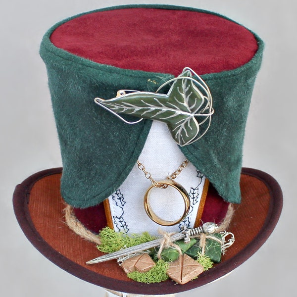 Mini Chapeau Haut de Forme, Chapeau Seigneur des Anneaux, Décorations de Gâteaux, Centres de Table Originaux, Bibi Seigneur des Anneaux