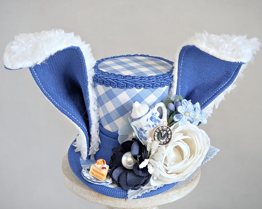 Top Hat White Rabbit White Rabbit Mini Top Hat, Easter Mini Top Hat, White Rabbit Costume ...
