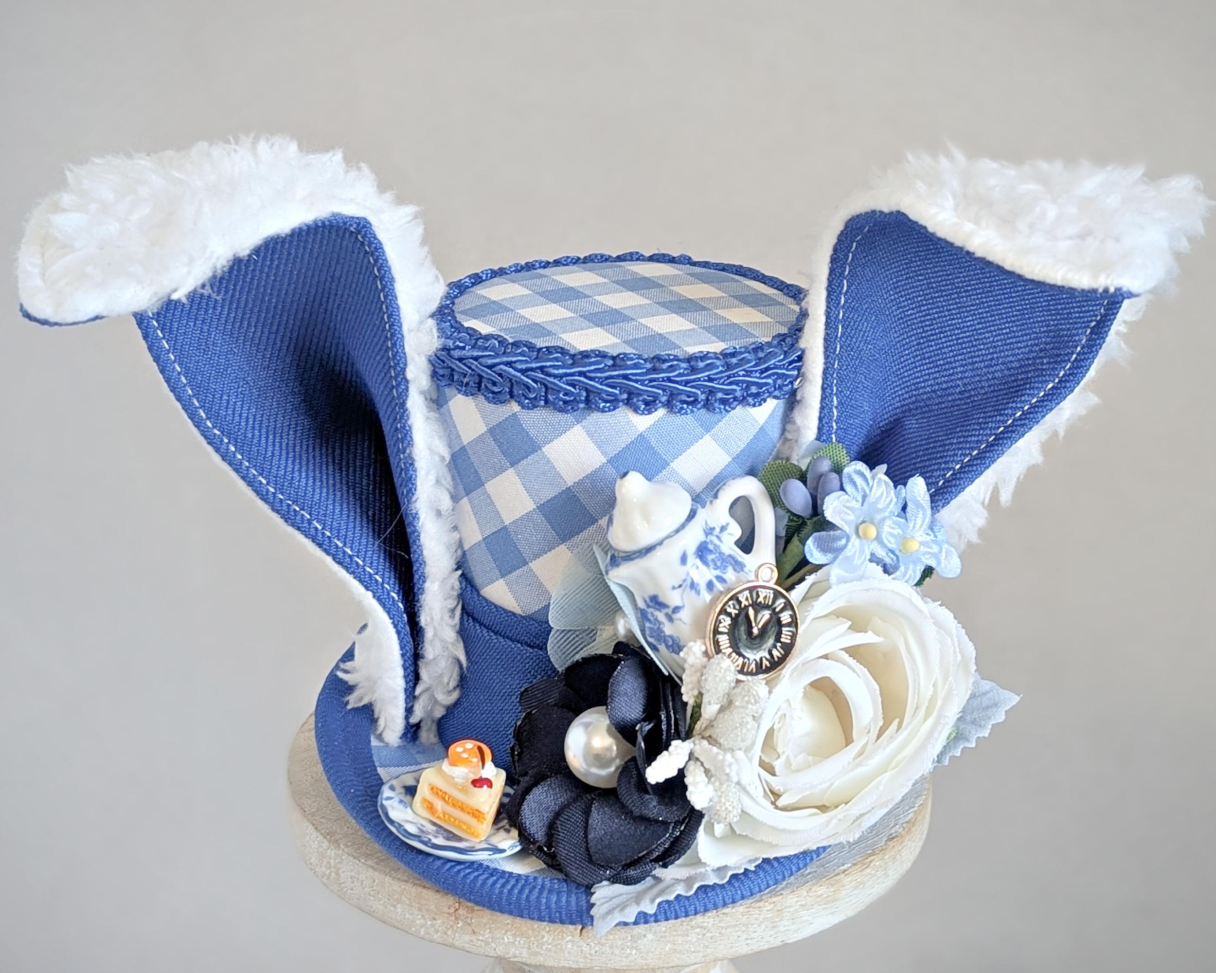 LITTLE MISS HATTITUDE Handmade Mini Top Hat Tea Party Kentucky Derby Fascinator Pink Kentucky Derby Mini Hat, Horse Mini Top Hat, Flower  main image 2
