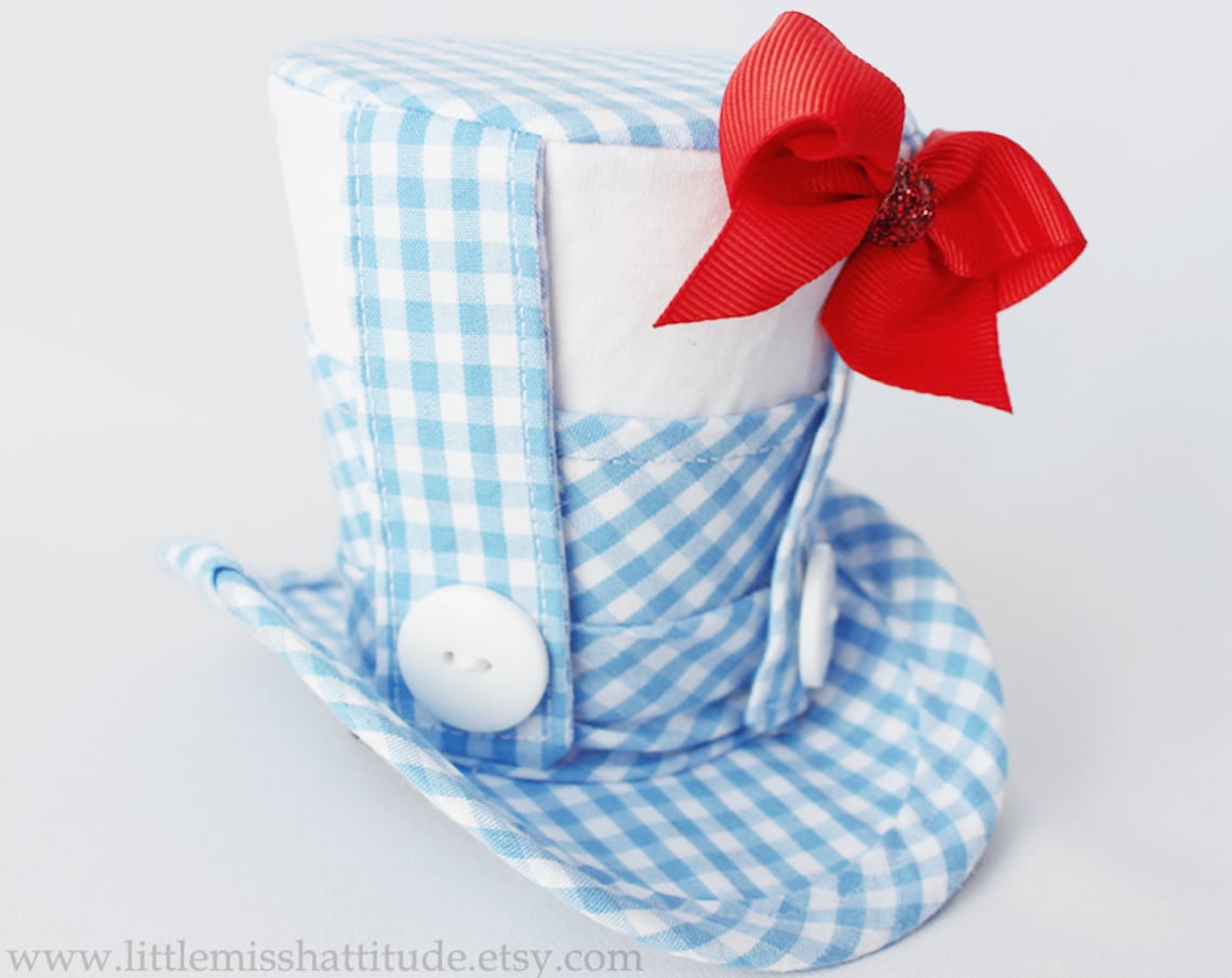 Mini Top Hat Wonderful Wizard of Oz Hat Dorothy Costume Etsy
