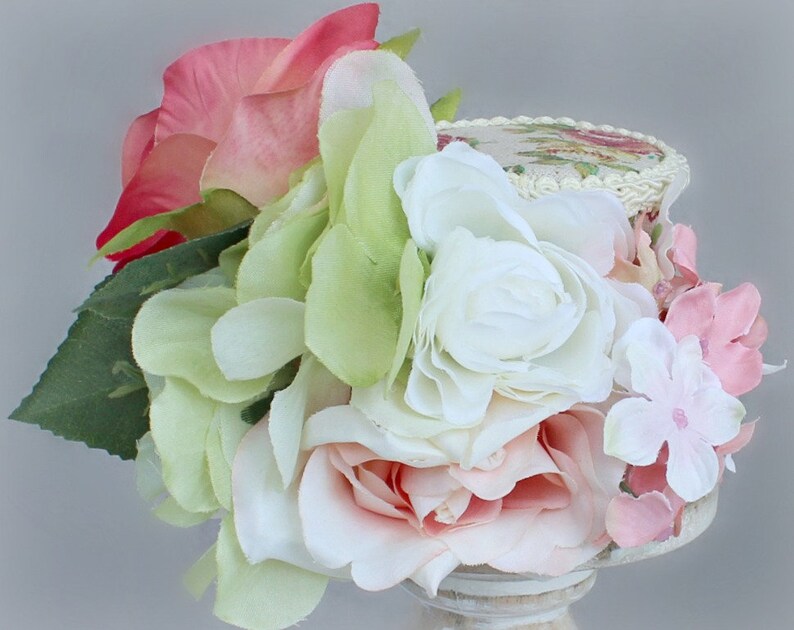 Flower Mini Top Hat Garden Mini Top Hat Victorian Hat Tea Etsy Canada