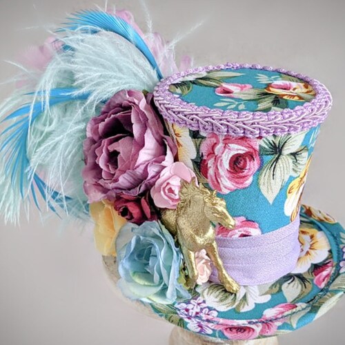 Kentucky Derby Mini Top Hat Horse Mini Top Hat Flower Mini Etsy