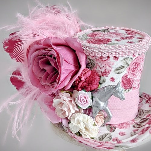 Kentucky Derby Mini Top Hat Horse Mini Top Hat Flower Mini Etsy