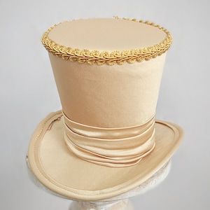 Gouden mini cilinderhoed, gouden hoed tovenaar, bruiloft cilinderhoed, Tea Party hoed, Mad Hatter Hat, Kentucky Derby tovenaar hoed