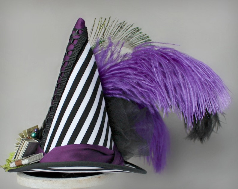 Withch Costume Witch Mini Hat Witches Mini Top Hat Magic Mini Hat Halloween Hat Goth Wicked Witch Hat Mini Top Hat Halloween Costume
