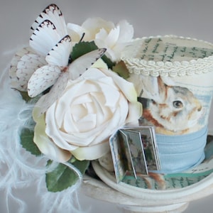 Mini hoge hoed van Pasen, lente mini hoed, lente tovenaar, mini hoed, bloementuin mini hoge hoed, Tea Party hoed, bruiloft hoed, vrouwen bloemen hoed