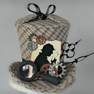 Sherlock Mini Top Hat, Sherlock Holmes Hat, Mini Top Hats, Mini Hat, Fascinator, Cosplay, Tea Party Hat, Mini Top Hat, Mad Hatter Hat