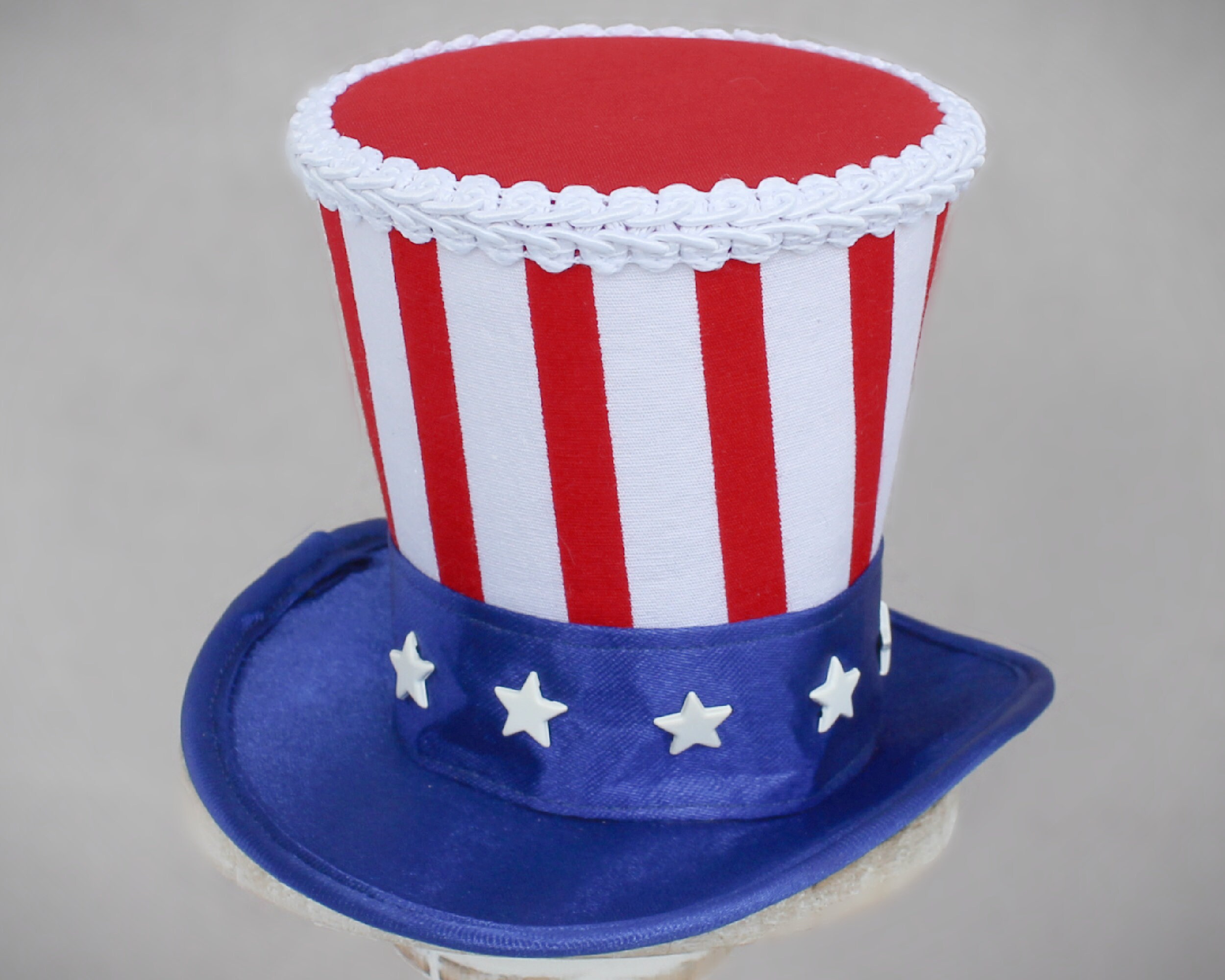 4th of July Mini Top Hat Red White and 