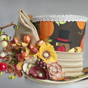 Thanksgiving Mini Hoge Hoed, Herfst Mini Hoge Hoed, Herfst Fascinator, Kentucky Derby Fascinator Hoed, Tea Party Hoed, Bruiloft Hoed, Vrouwen Hoge Hoed