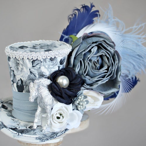 Kentucky Derby Mini Top Hat Horse Mini Top Hat Flower Mini Etsy