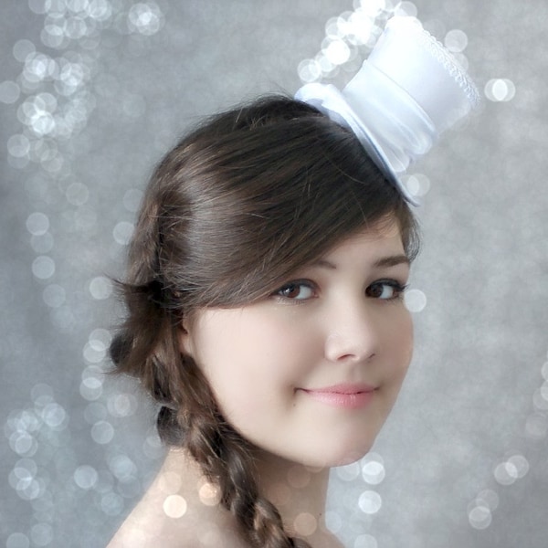 White Top Hat Etsy