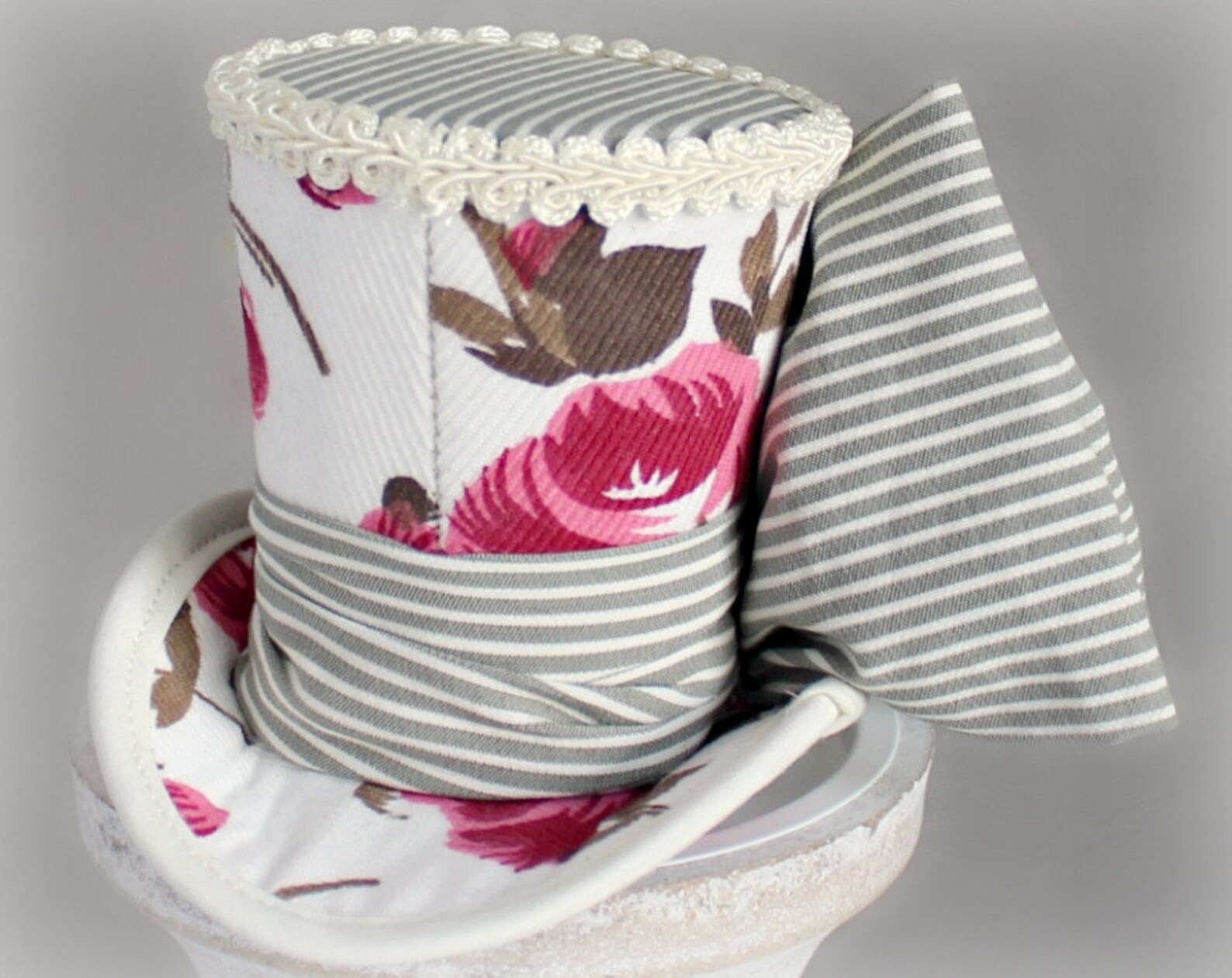 Victorian Mini Top Hat Floral Mini Top Hat Victorian Hat Etsy