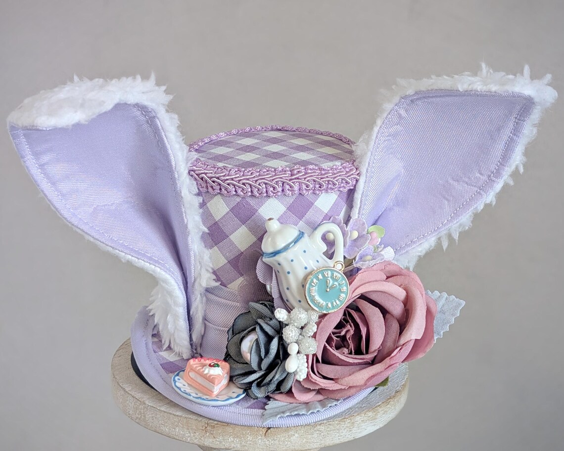Top Hat White Rabbit White Rabbit Mini Top Hat, Easter Mini Top Hat, White Rabbit Costume ...