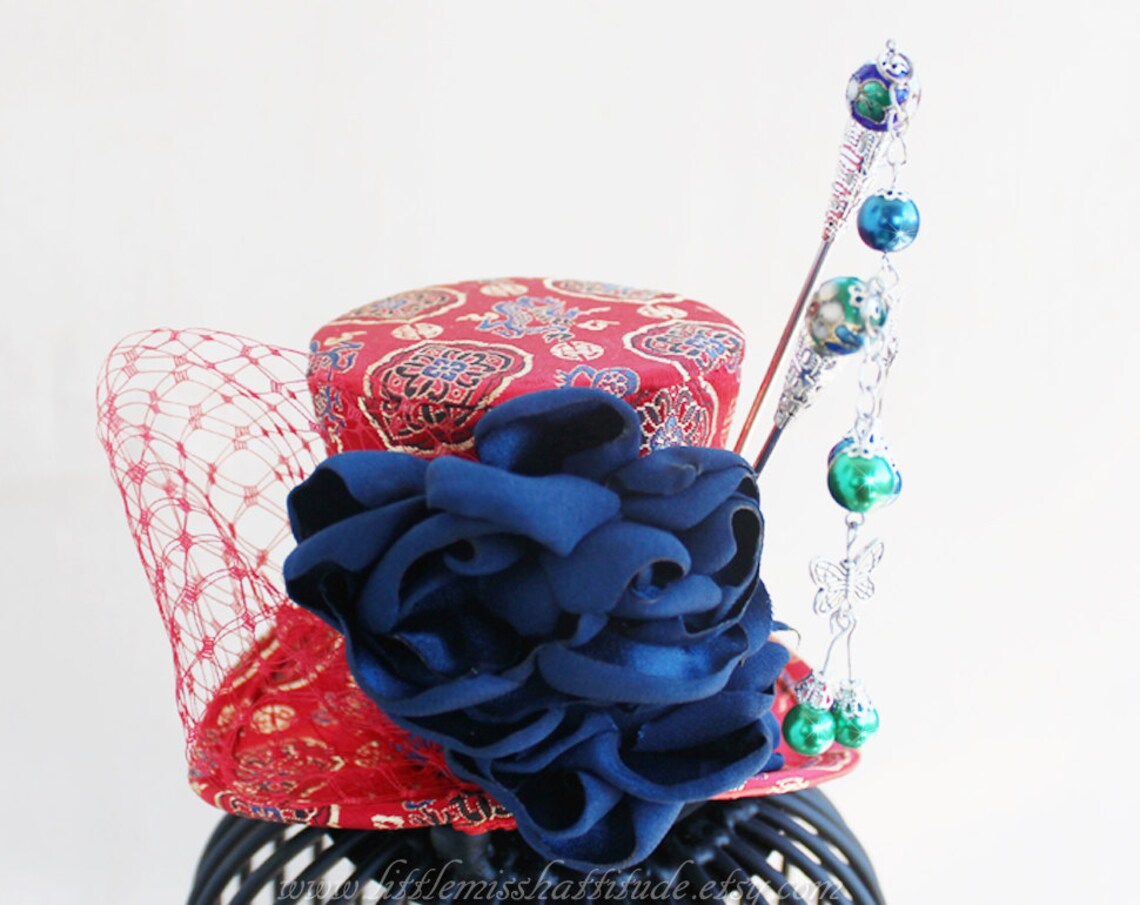 Chinese Hat Chinese Hair Accessories Chinese Mini Top Hat - Etsy