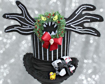 Cappello A Cilindro Per Albero Di Natale, Toppers Neri Per Albero Di Natale Cappello Di Natale Con Fiocco Pieghevole Per Ornamento Dell Albero Di Nat 94613413