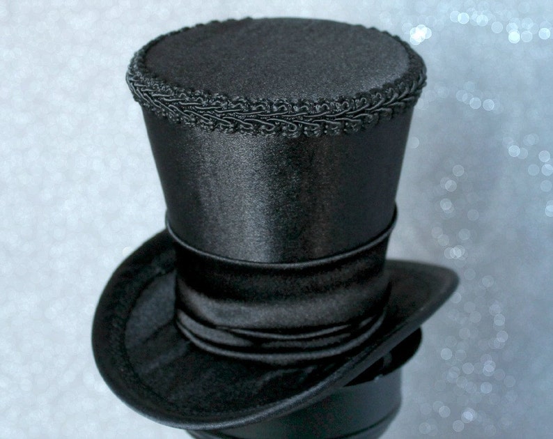 Chapeau Bibi Noir, Mini Chapeau pour Marriage, Mini Chapeau , Petit Chapeau , Accessoire à Cheveux , Fascinator , Chapeau pour Femme image 2