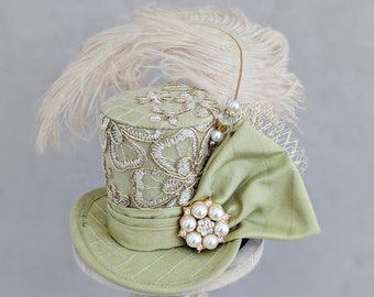 RESERVE pour TAMMY, Chapeau Haut de Forme, Fascinator, Mini Chapeau pour Marriage , Mini Chapeau , Petit Chapeau , Accessoire à Cheveux