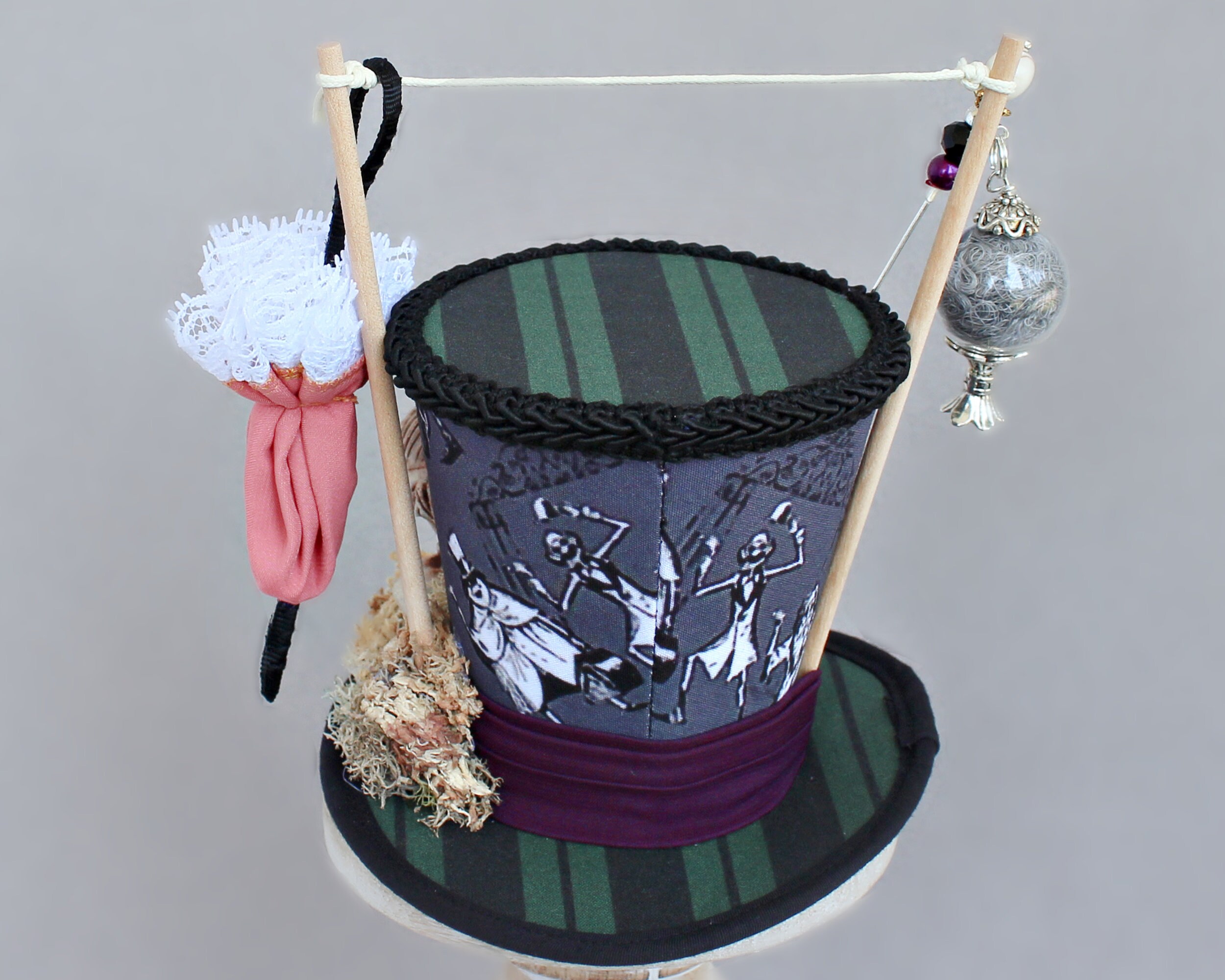 Haunted House Mini Hat Halloween Mini Top Hat Macabre Hat Etsy