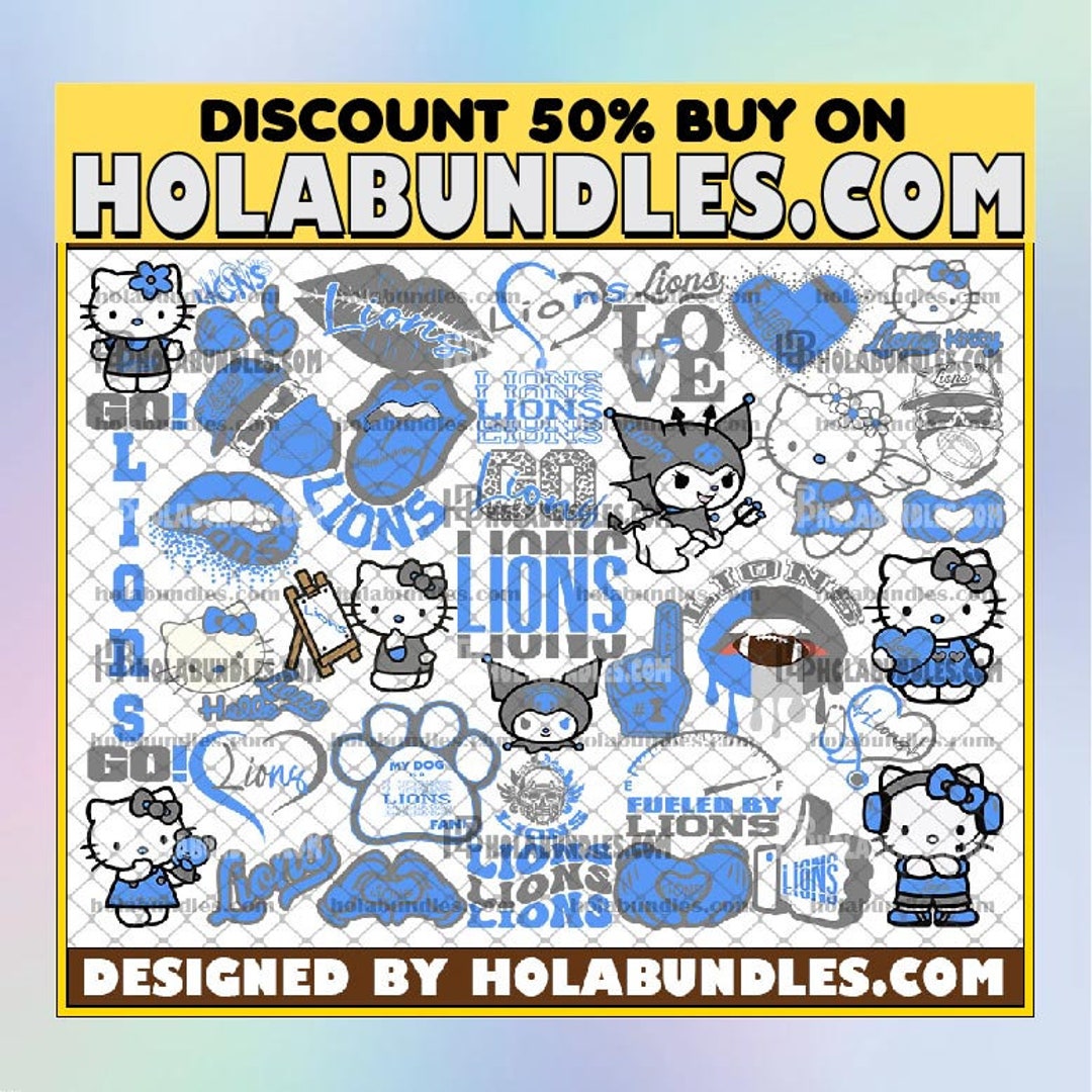 Detroit-lions Bundle Cute Svg Detroit-lions Bundle Svg N-F-L - Etsy