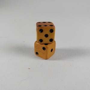 Bakelite DICE Vintage Game Dice Casino Games Craps Toys Old Games