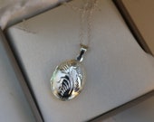 Sterling Silver Picture Locket Necklace Vintage Silver Picture Locket, Vintage Jewelry Gift, Signed Danecraft