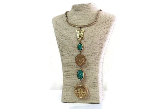 Vintage Chinese Asian Necklace, Chinese Symbol Ne