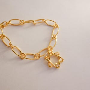 Star of David Bracelet, Jewish Star Charm Bracelet, Judaica Jewelry,  Jewish Star Bracelet , Gift for Woman