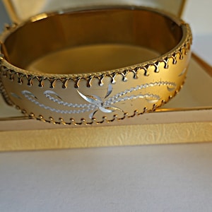 Vintage Gold Bracelet, Woman&#39;s Bracelet,   Gold Filled Bangle Bracelet,  Gift for Woman, Vintage Women&#39;s Jewelry Bracelet, Vintage Jewelry
