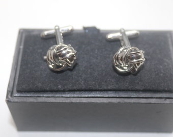 Silver cufflinks, Cuff links, Mens Jewelry, Groomsmen Gift, Silver Anniversary gift, 25th Birthday gift
