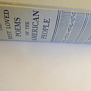 Meilleurs poèmes pour le peuple américain 1936 Doubleday & Company 1ère édition, livre de poésie vintage, livre première édition