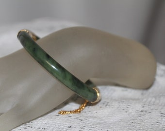 Vintage Jade Bracelet Asian Chinese Jewelry Jade Bangle Bracelet Hinged Green Chinese Asian Oriental Jade Bracelet