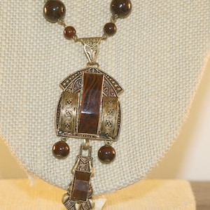 ANTIQUE Victorian Taille D&#39; Epargne STATEMENT Necklace, Long Necklace, Victorian Jewelry, Woman&#39;s Necklace, Woman&#39;s Gift